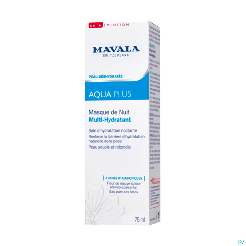 Mavala aq+ masque nuit multi hydra    tb 75ml