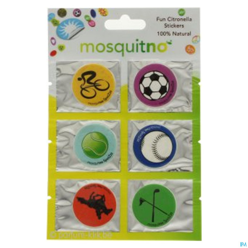 Mosquitno spotz 6 autocollants citronelle