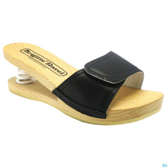 Brigitte ravel spring mule bois fish black 40