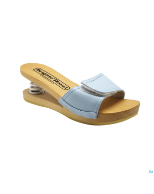 Brigitte ravel spring mule bois fish bleu ciel 37