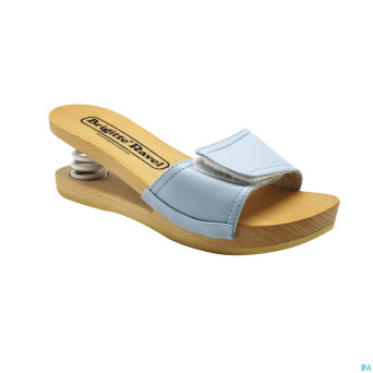 Brigitte ravel spring mule bois fish bleu ciel 39