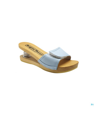 Brigitte ravel spring mule bois fish bleu ciel 42