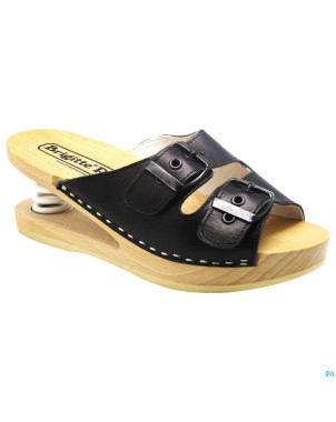 Brigitte ravel spring mule bois snake black 36