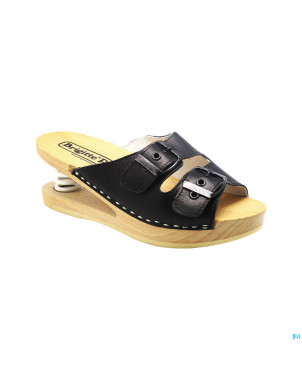 Brigitte ravel spring mule bois snake black 38