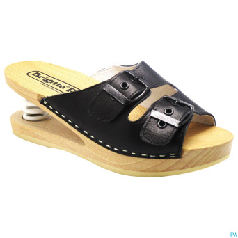 Brigitte ravel spring mule bois snake black 38