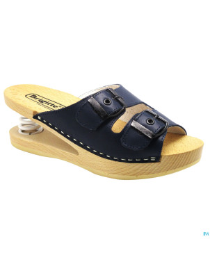 Brigitte ravel spring mule bois snake blue 36