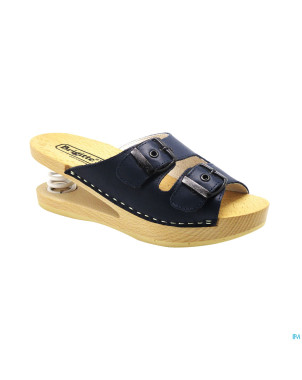 Brigitte ravel spring mule bois snake blue 39