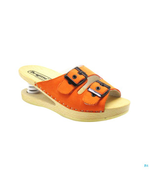Brigitte ravel spring mule bois snake orange 36