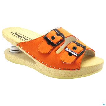 Brigitte ravel spring mule bois snake orange 41