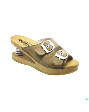 Brigitte ravel spring mule bois snake taupe 39