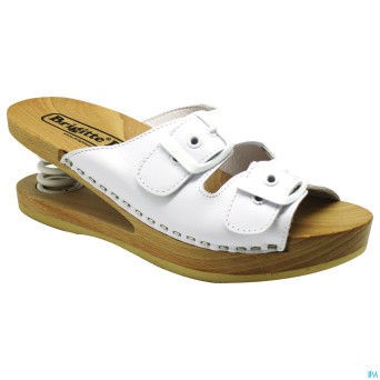 Brigitte ravel spring mule bois snake white 37