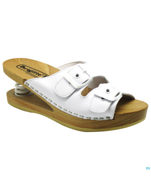 Brigitte ravel spring mule bois snake white 40