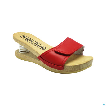 Brigitte ravel spring mule bois fish red 39