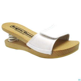 Brigitte ravel spring mule bois fish white 37