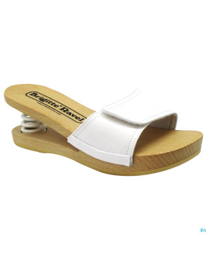 Brigitte ravel spring mule bois fish white 38