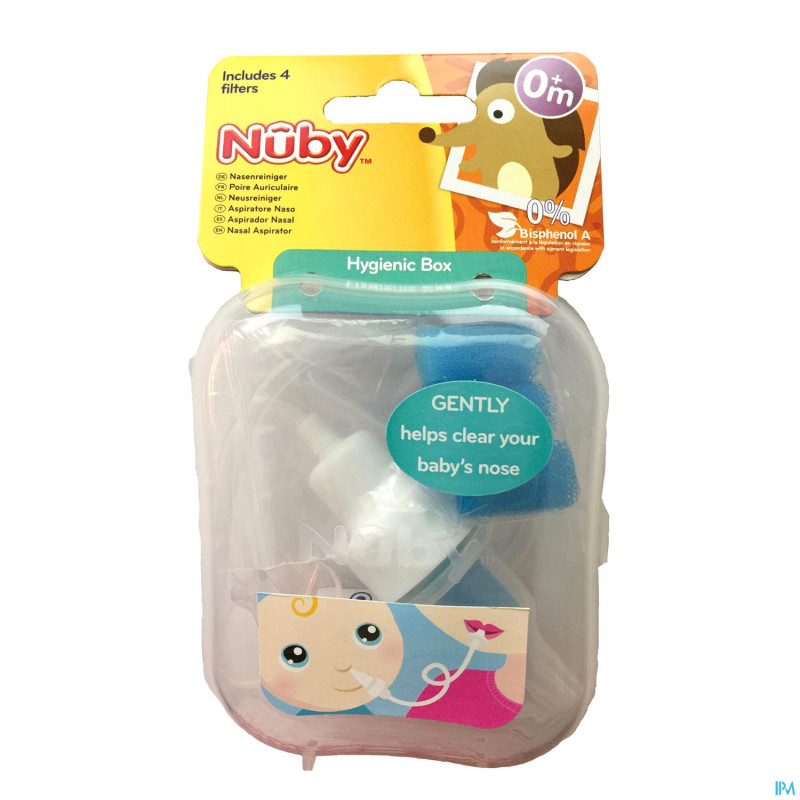 Nuby aspirateur nasal +0m + 4 filtres