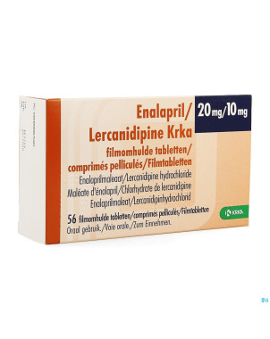 Enalapril lercanidipine krka 20mg/10mg comp  56