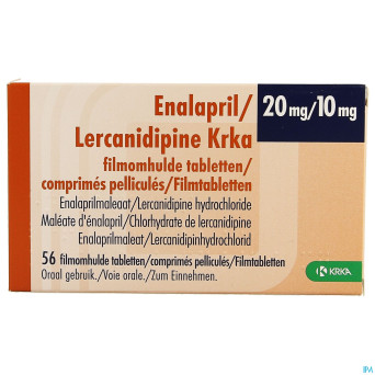 Enalapril lercanidipine krka 20mg/10mg comp  56