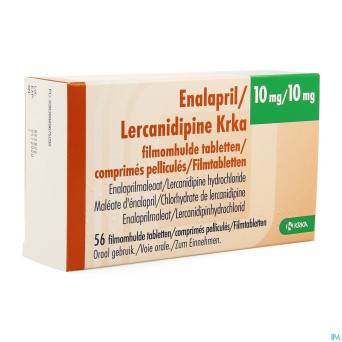 Enalapril lercanidipine krka 10mg/10mg comp  56