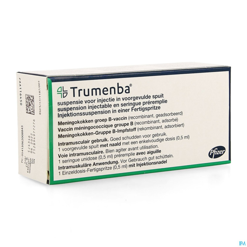 Trumenba susp inj seringue prerempl. 1x0,5ml + aig