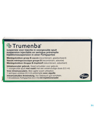 Trumenba susp inj seringue prerempl. 1x0,5ml + aig