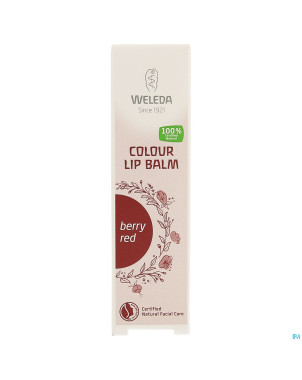 Weleda colour lip balm berry red 10ml