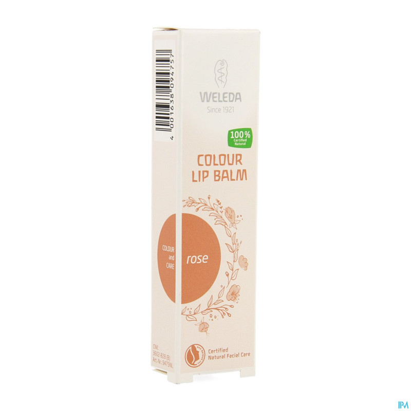 Weleda colour lip balm rose    10ml