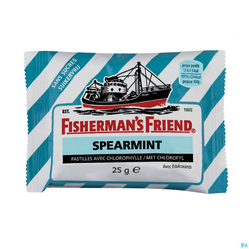 Fisherman's friend menthe verte s/sucre    25g
