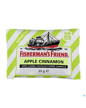 Fisherman's friend pomme canel.s/sucr comp suc.25g