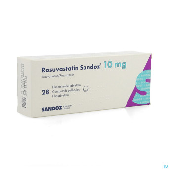 Rosuvastatin sandoz 10mg comp pell  28 opa/alu/pvc
