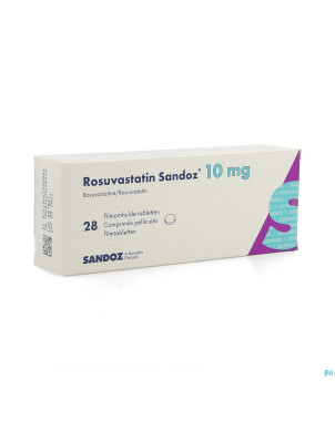 Rosuvastatin sandoz 10mg comp pell  28 opa/alu/pvc
