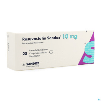 Rosuvastatin sandoz 10mg comp pell  28 opa/alu/pvc