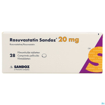 Rosuvastatin sandoz 20mg comp pell  28 opa/alu/pvc