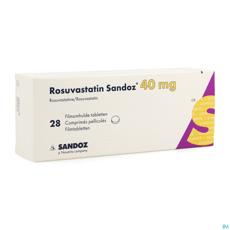 Rosuvastatin sandoz 40mg comp pell  28