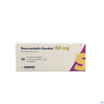 Rosuvastatin sandoz 40mg comp pell  28
