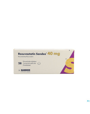 Rosuvastatin sandoz 40mg comp pell  28