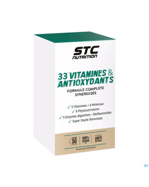 Stc nutrition 33 vitamins anti-oxydant    caps  90
