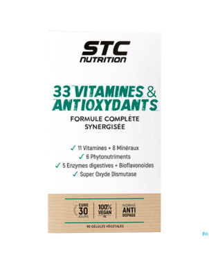 Stc nutrition 33 vitamins anti-oxydant    caps  90