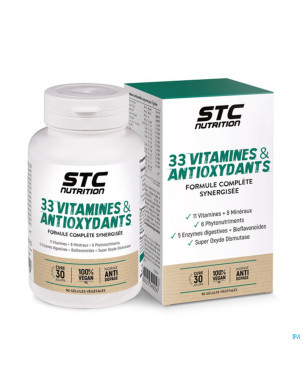 Stc nutrition 33 vitamins anti-oxydant    caps  90