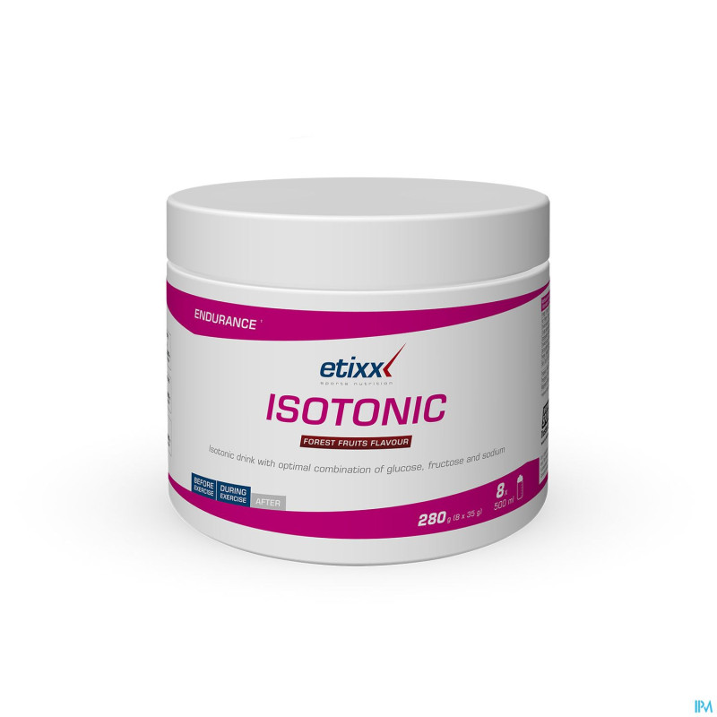 Etixx isotonic forest fruit    pdr pot 280g