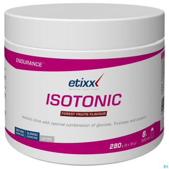 Etixx isotonic forest fruit    pdr pot 280g