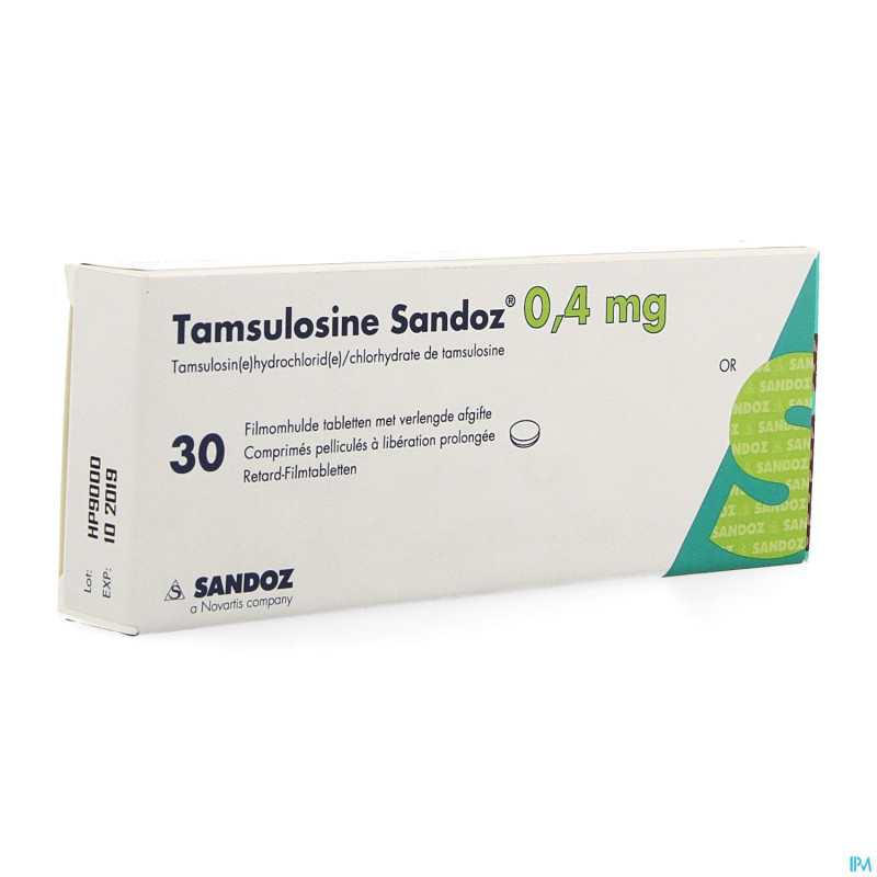 Tamsulosine sandoz 0,4mg lib.prol. comp pell  30