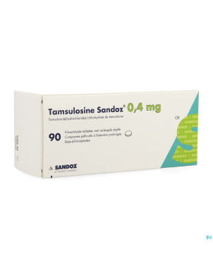 Tamsulosine sandoz 0,4mg lib.prol. comp pell  90