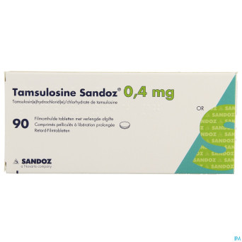 Tamsulosine sandoz 0,4mg lib.prol. comp pell  90