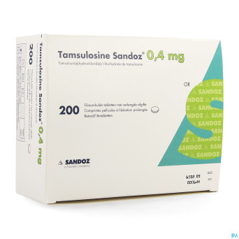 Tamsulosine sandoz 0,4mg lib.prol. comp pell 200