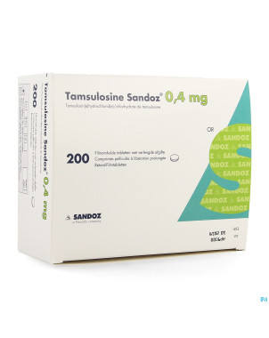 Tamsulosine sandoz 0,4mg lib.prol. comp pell 200