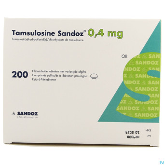 Tamsulosine sandoz 0,4mg lib.prol. comp pell 200