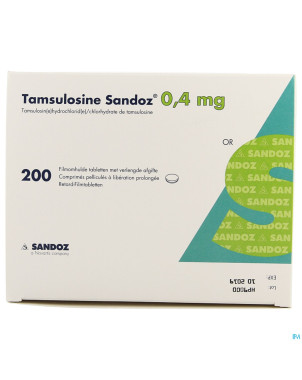 Tamsulosine sandoz 0,4mg lib.prol. comp pell 200