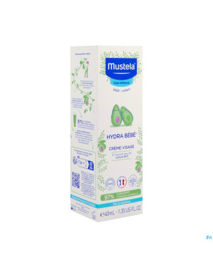 Mustela bb hydra creme visage nf tube 40ml