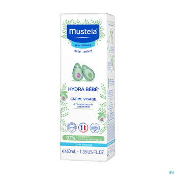 Mustela bb hydra creme visage nf tube 40ml